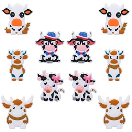 10 шт. 5 стили для крупного рогатого скота, пищевые экологически чистые силиконовые бусины
