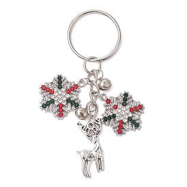 Alloy with Cubic Zirconia  Keychain, Deer