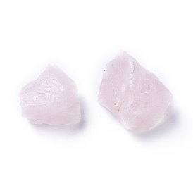 Rough Raw Natural Rose Quartz Beads, Undrilled/No Hole Beads, Nuggets