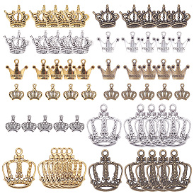 DIY Pendant Making, with Tibetan Style Pendants and Pendant Rhinestone Settings, Crown