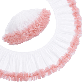 4ярдов полиэстеровой плиссированной кружевной отделки, аксессуары для одежды