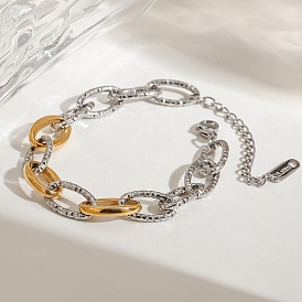 304 женские браслеты-цепочки из нержавеющей стали, чеканный