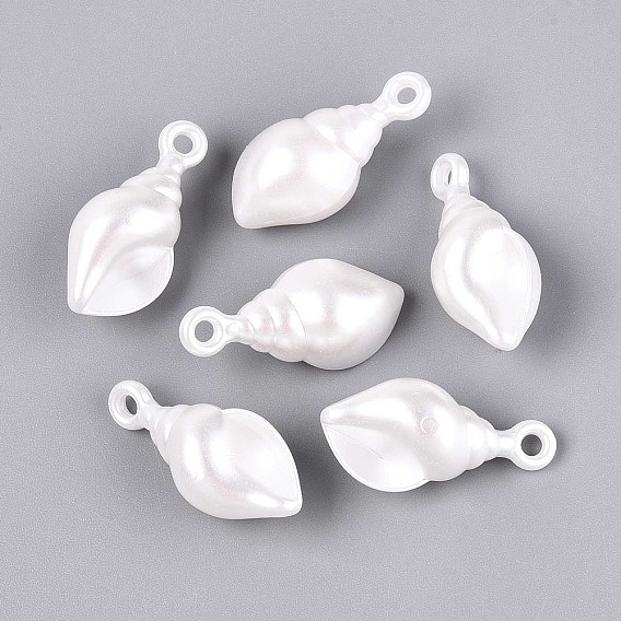 Абс пластмассовые жемчужные подвески, формы раковины