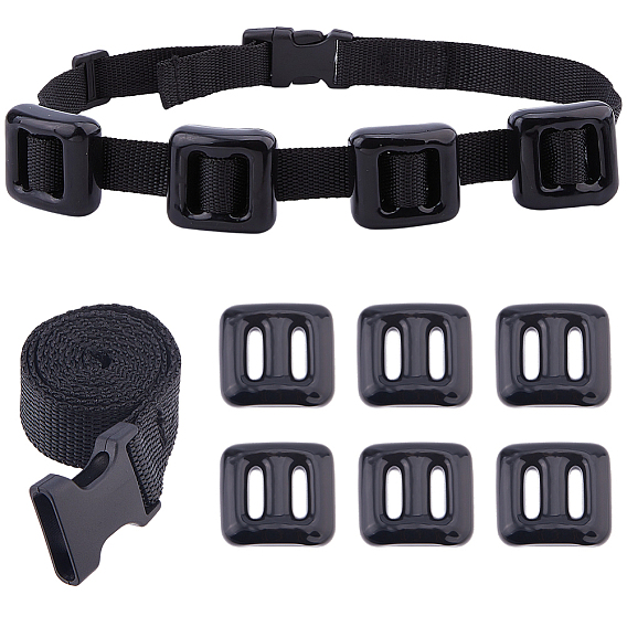 6Pcs Lead Weights, Dive Weights, with 1 Set Polyester Diving Weight Belts & Plastic Clasps for Scuba