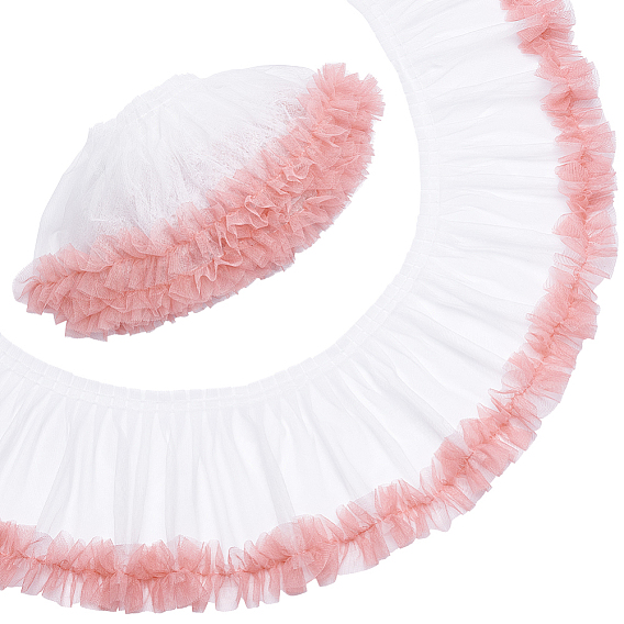 4ярдов полиэстеровой плиссированной кружевной отделки, аксессуары для одежды