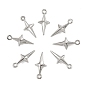 SHEGRACE Brass Star Charms, Cadmium Free & Nickel Free & Lead Free