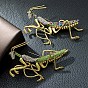 Retro Alloy Rhinestone Brooch Pins for Backpack Clothes, Mantis