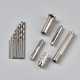 10 pcs / set ensemble de forets micro, 0.8 mm ~ 3 mm pour l'artisanat de la carte et des bijoux, 1 pc foret hélicoïdal