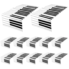 Пластиковая скатерть, для украшения дома, прямоугольник с рисунком пианино