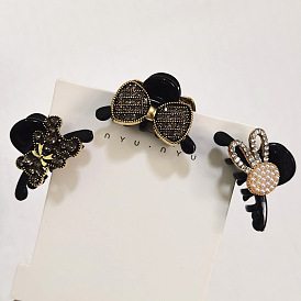 Retro Chic Small Hair Claw Clips for Women, Cute Girls' Side Hairpins