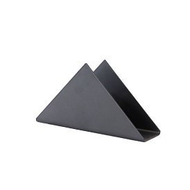 Servilletero vertical de acero inoxidable, Toallero de papel con forma de triángulo para cafetería, hotel, restaurante occidental