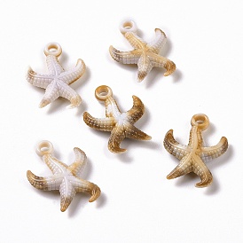 Acrylic Pendants, Imitation Gemstone Style, Starfish
