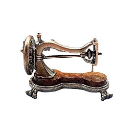 Alloy Mini Imitation Sewing Machine Decoration, for Dollhouse Accessories, Pretending Prop Decorations