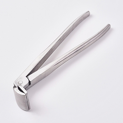 Steel Flatten Plier Clamp, Leather Edge Adjustment Press Flatten Plier, for Leather Belt Bag Making Curved