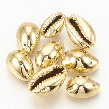 Plated Cowrie Shell Pendants
