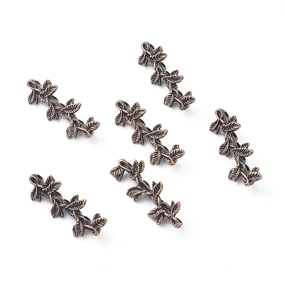 Тибетский стиль сплава многожильных ссылки, лист, без никеля 