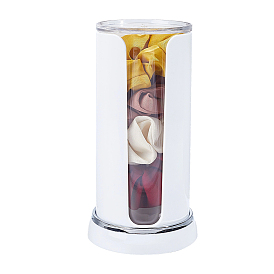 Пластиковые держатели для резинок для волос с прозрачной крышкой, колонка