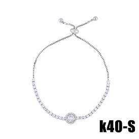 Винтажный регулируемый браслет «глаз и древо жизни» с камнями циркония