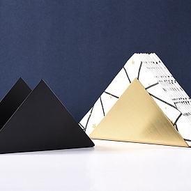Stainless Steel Vertical Napkin Holder, Triangle Shape Paper Towel Holder for Cafe Hotel Western Restaurant