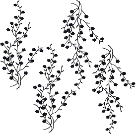 4шт. хлопковые вышивальные украшения, аппликация, цветок