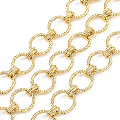 Латунные текстурированные кольцевые цепи, с катушкой, несварные, без свинца и без кадмия, долговечный, без свинца, без никеля и без кадмия