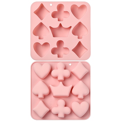 2 шт. силиконовые формы на тему покера