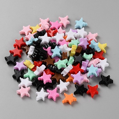Непрозрачные акриловые бусины, звезда