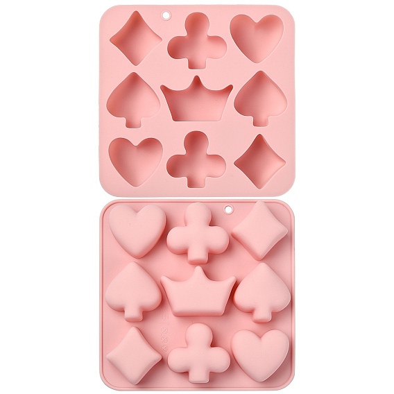 2 шт. силиконовые формы на тему покера