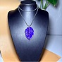 Collares colgantes de hoja de esmalte de aleación de zinc estilo europeo vintage para mujeres y hombres, Platino