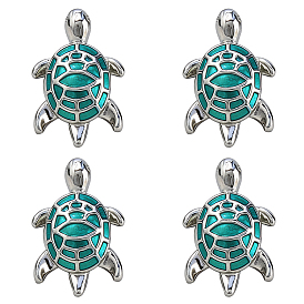 4Pcs Turtle Brass Enamel Lapel Pin Backs for Backpack Clothes