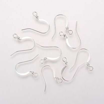 Crochets d'oreille en laiton, sans cadmium et sans nickel et sans plomb, avec des perles