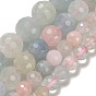 Природные морганит нитей бисера, круглые, граненый (128 граней), класс АА