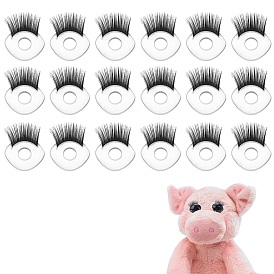 24шт. пластиковые кукольные глаза, с ресницами