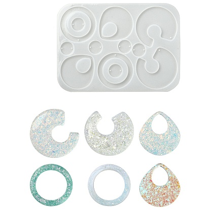 Силиконовые формы для подвесок в форме сердца/звезды/капли своими руками, формы для литья смолы, для уф-смолы, изготовление ювелирных изделий из эпоксидной смолы