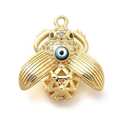 Латунные микро проложить кубического циркония подвески, с эмалью, без кадмия, без никеля и без свинца, обереги от насекомых
