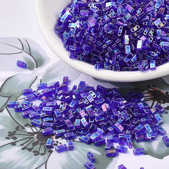 Миюки половина бусины тила, японский бисер, 2 отверстие