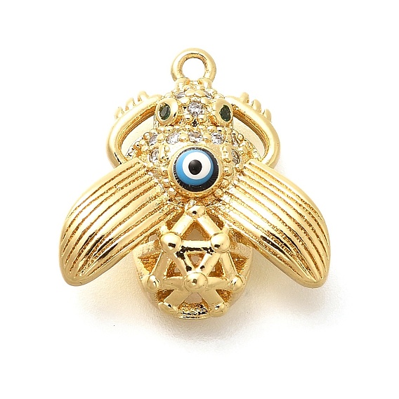 Латунные микро проложить кубического циркония подвески, с эмалью, без кадмия, без никеля и без свинца, обереги от насекомых