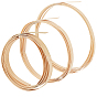 9M 3 Styles Flat Natural Bamboo Wicker Strips, Solid Weaving Material, for DIY, Furniture Knitting