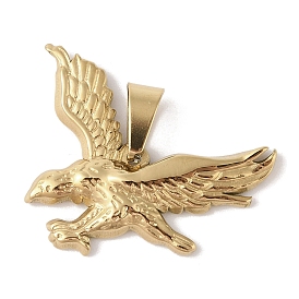 PVD Vacuum Plating 304 Stainless Steel Pendants, Eagle Charm