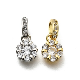 Латунные микро проложить кубического циркония подвески, , долговечный, без свинца и без кадмия, стойки покрытие