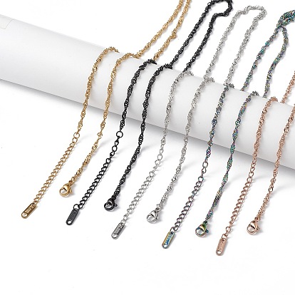 304 цепочка из сингапурской нержавеющей стали для мужчин и женщин