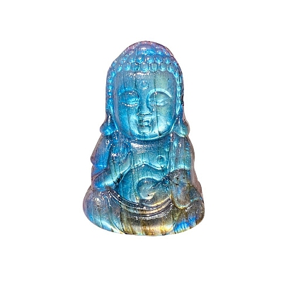 Натуральный лабрадорит, резные статуэтки Будды, статуи для украшения домашнего рабочего стола