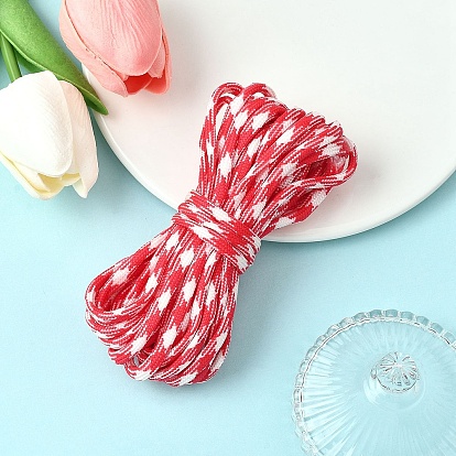 5m 7 внутренние сердечники полиэстер и спандекс корд канаты, с узорами, для изготовления веревочных браслетов