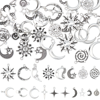 72 шт 18 стили подвески из сплава в тибетском стиле, разнообразные