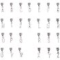 Alloy European Dangle Charms, Large Hole Pendants, Including Letter A~Z