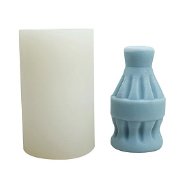 3D Bottle DIY Food Grade Silicone Candle Molds, Aromatherapy Candle Moulds, Scented Candle Making Molds