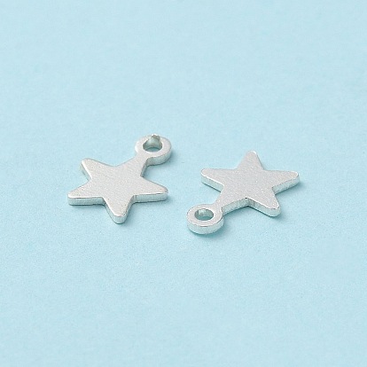 925 Sterling Silver Star Chain Extender Drops, Chain Tabs