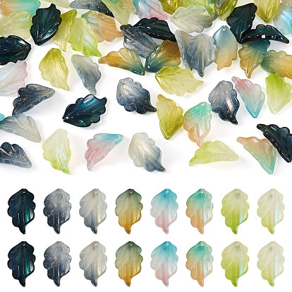 64 шт 8 цвета подвески лэмпворк ручной работы, лист