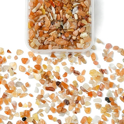 50g натуральные красные бусины из авантюрина, нет отверстий / незавершенного