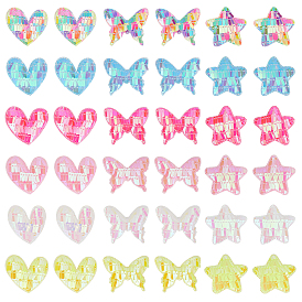 72 шт 18 стиль ткани и украшения из пайеток аксессуары, смешанный